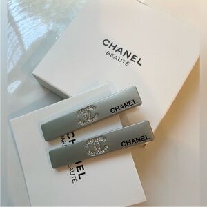 Chanel Silver Hair Clips